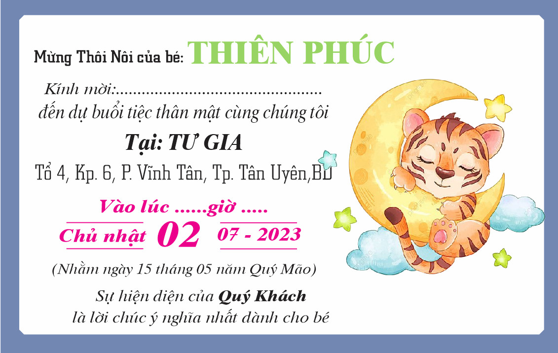 COMBO 50 THIỆP SINH NHẬT CHO BÉ, IN HOÀN THIỆN NỘI DUNG THÔNG TIN