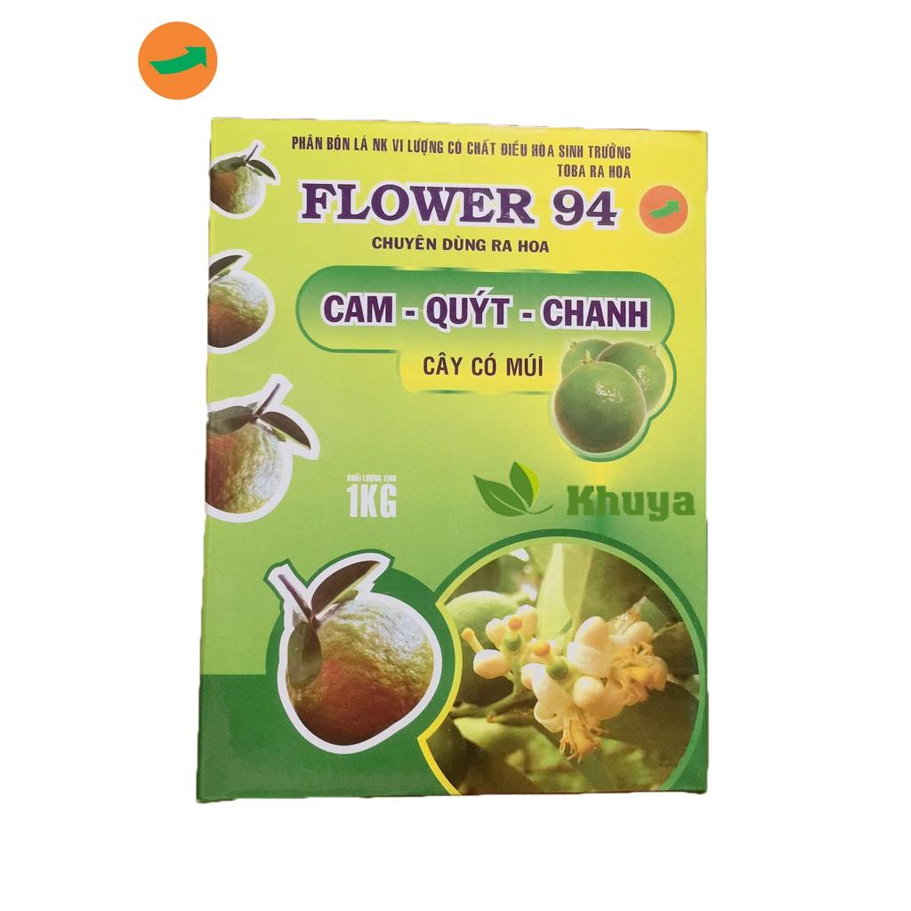 Phân bón lá FLOWER 94 hộp 1kg Chuyên dùng ra hoa Cây Có Múi