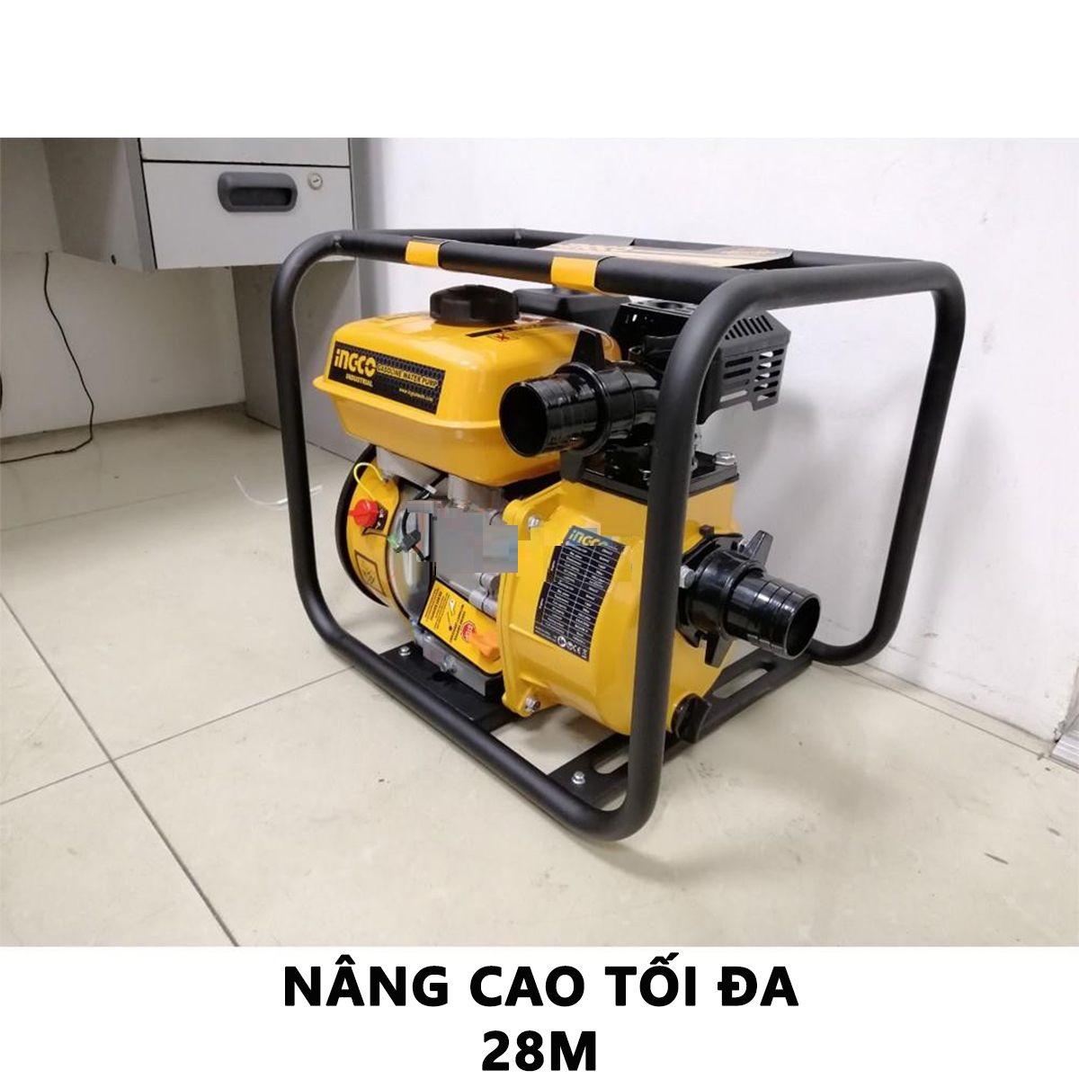 MÁY BƠM NƯỚC DÙNG XĂNG 7.0HP (550LÍT / PHÚT) INGCO GWP202- HÀNG CHÍNH HÃNG