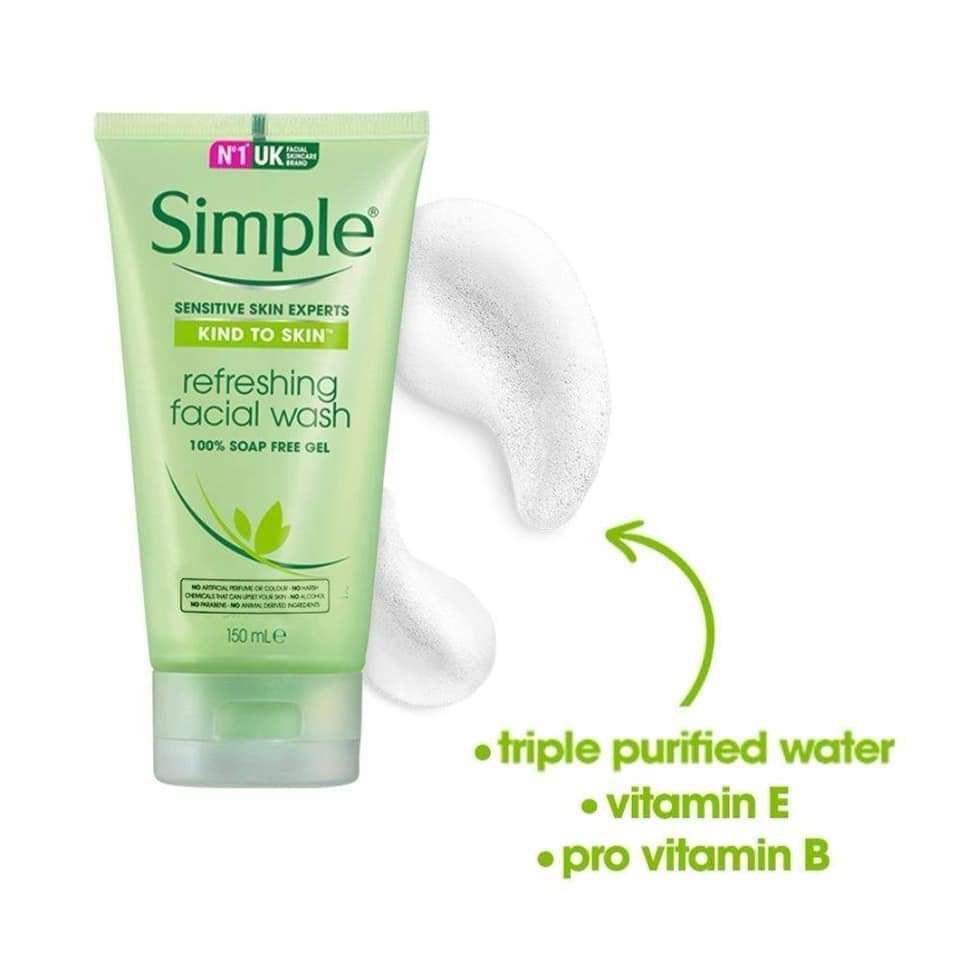 Sữa Rửa Mặt Dạng Gel Simple Refreshing (150ml) - 5011451103863