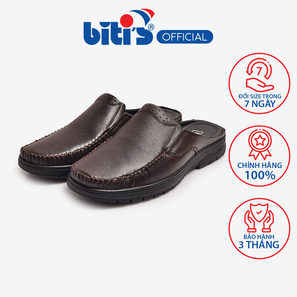 Giày Mocasin Nam Biti's BMM001177NAD (Nâu đậm)