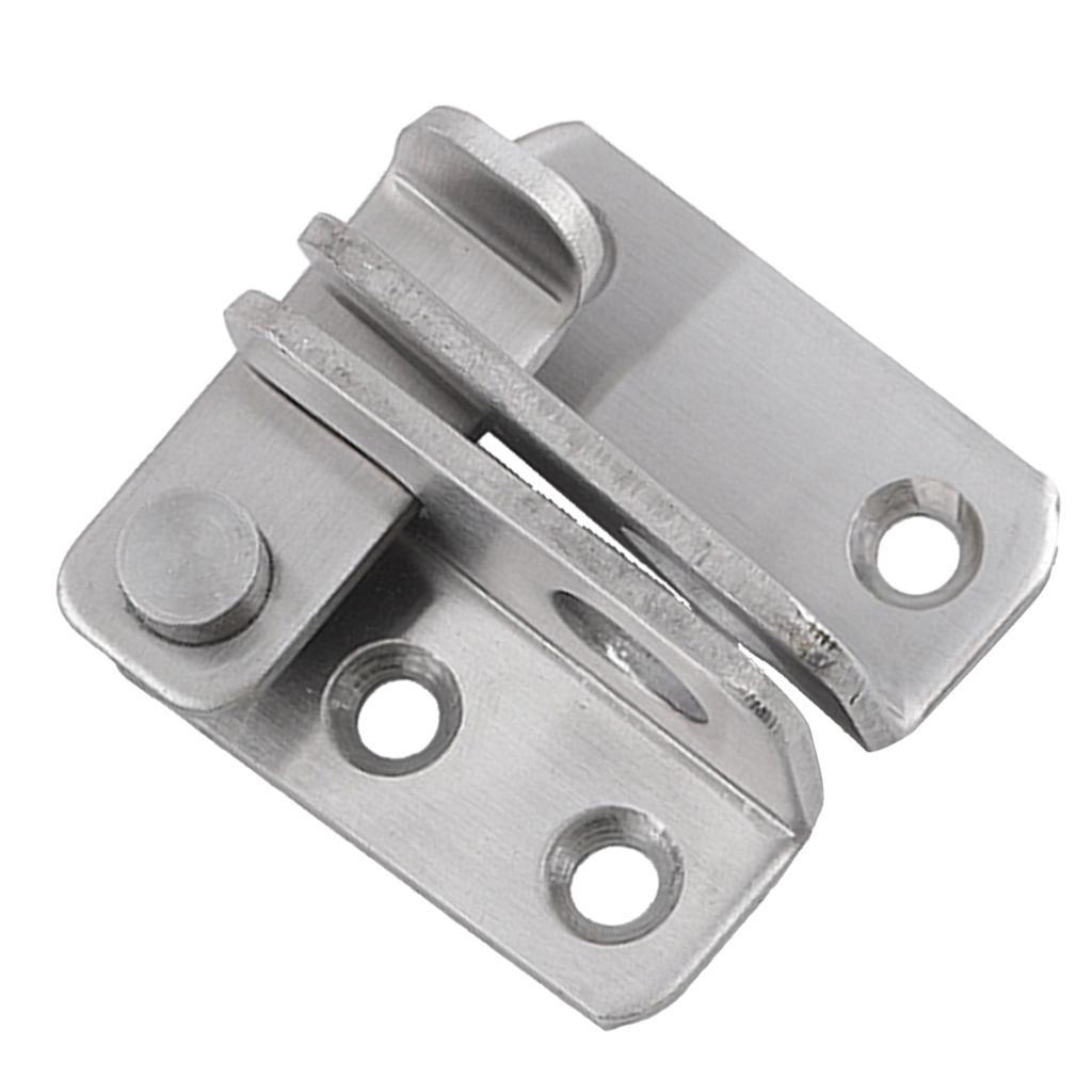 2x Stainless Steel Hasp Latch Lock Sliding Door Bolt for Window Cabinet Door
