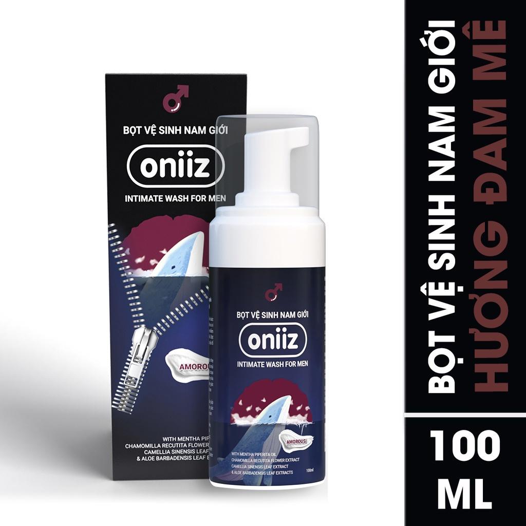 Bọt vệ sinh nam giới Oniiz Dung dịch vệ sinh nam tạo bọt Amorous (Hương Đam Mê) 100ml