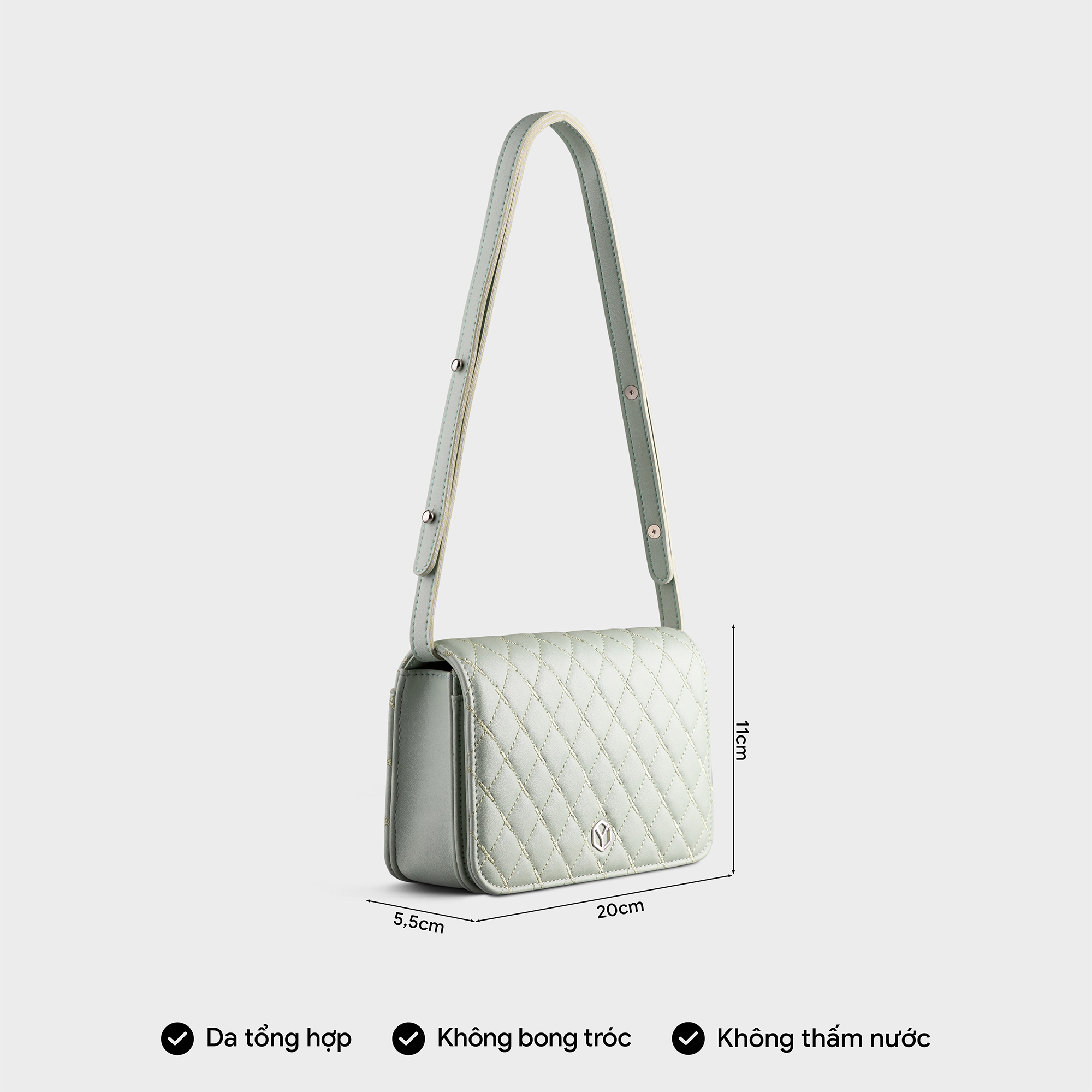Túi Yuumy ( Thời trang nữ đi tiệc size 20 - Túi đeo chéo da Seasand YN163 )