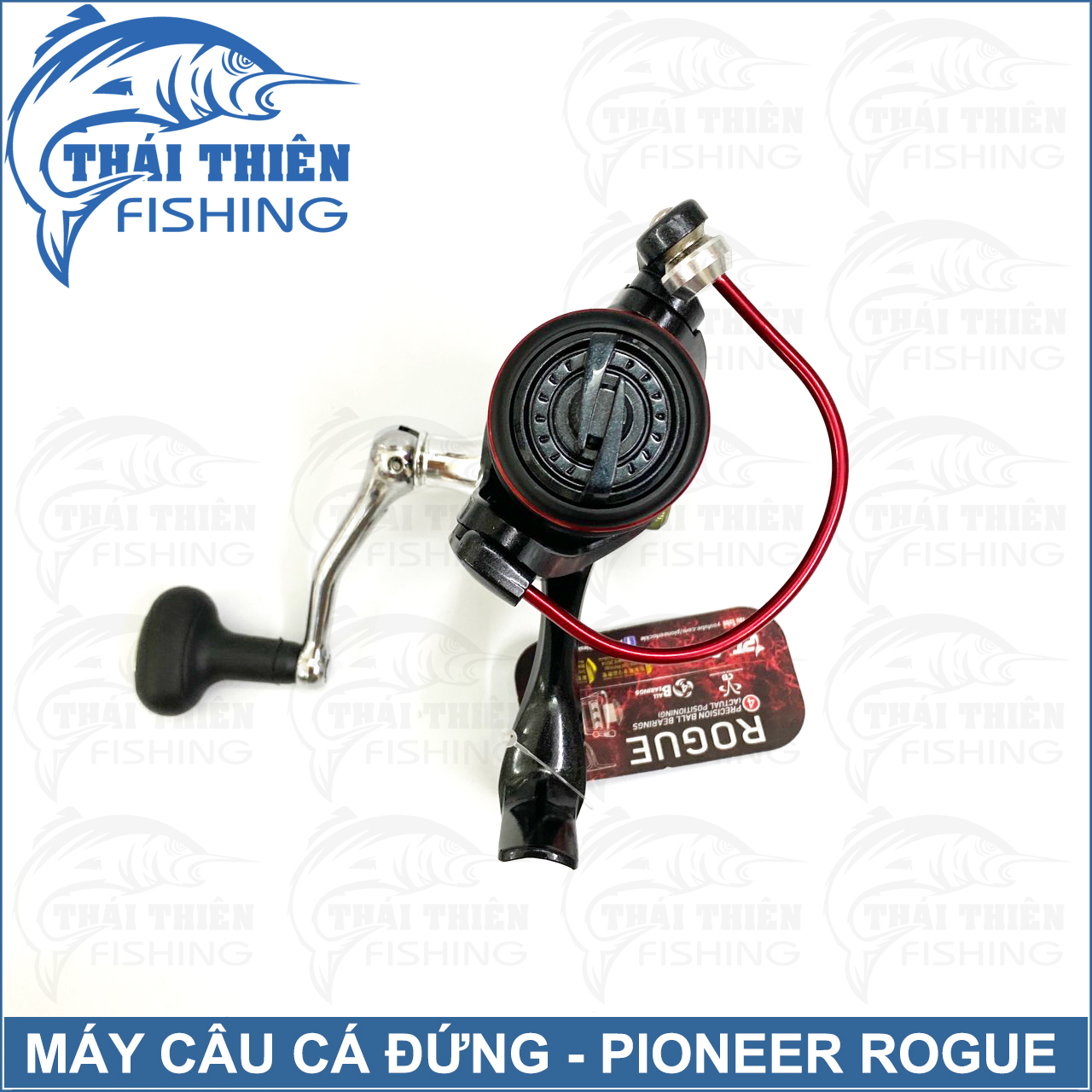 Máy Câu Cá Pioneer Rogue RG Phiên Bản Mới Tay Quay Vặn Ren