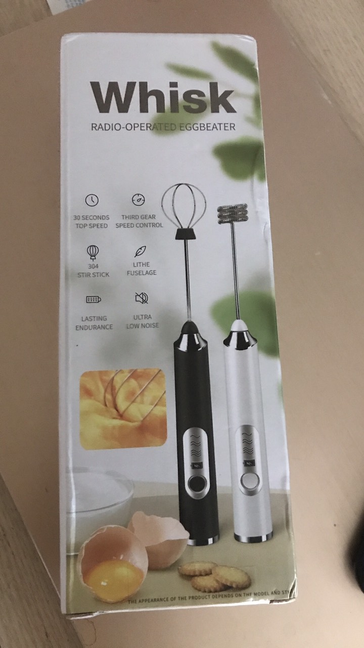 Máy đánh trứng, cà phê, sữa 3 tốc độ MFB1501C, dùng pin sạc, 2 đầu khuấy bằng inox