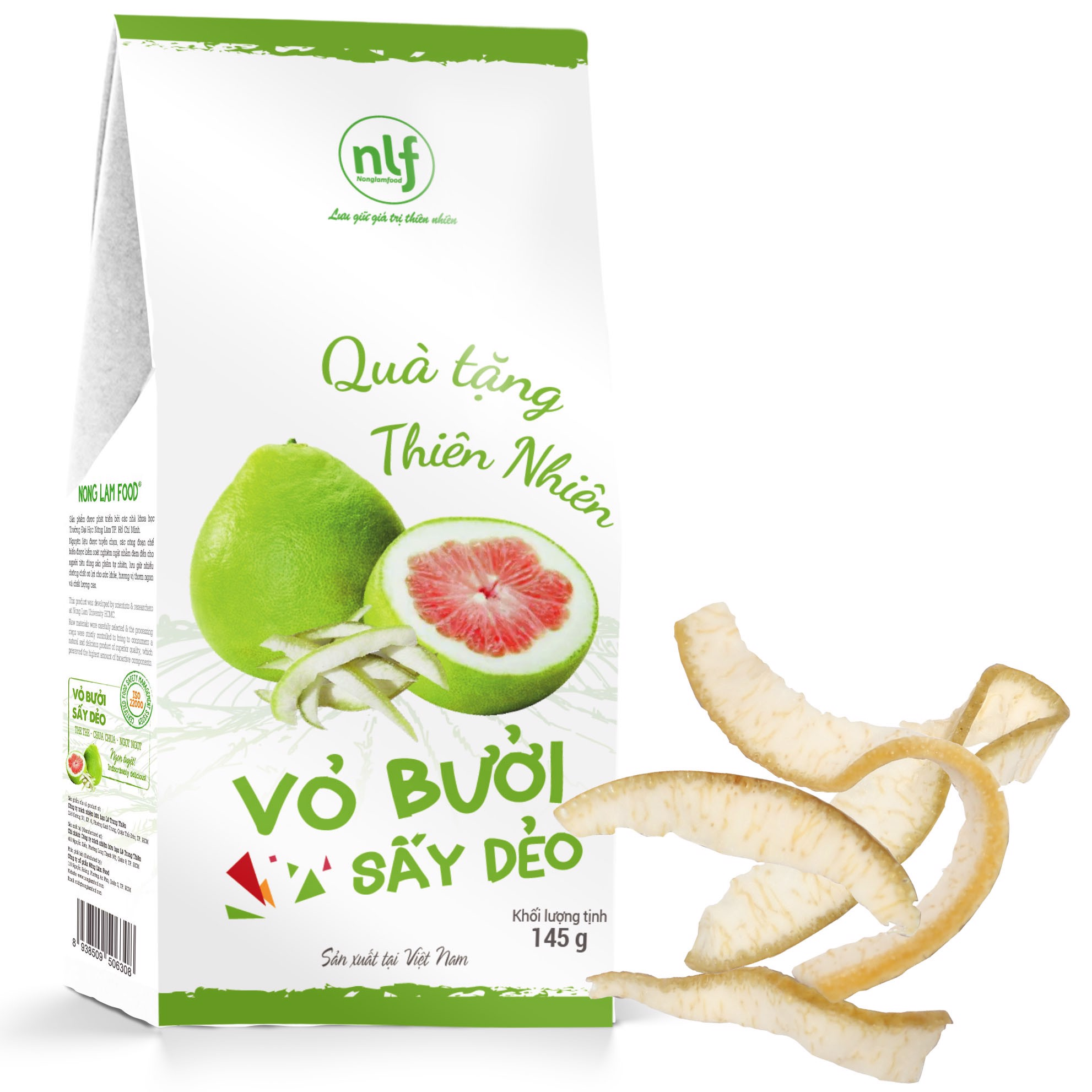 Vỏ Bưởi Sấy Dẻo Nông Lâm Food, Trái Cây Sấy Dẻo Dinh Dưỡng Ăn Liền, Hỗ Trợ Giảm Cân, Làm Đẹp Da, Tăng Đề Kháng, Giải Cảm Viêm – Hàng Chính Hãng