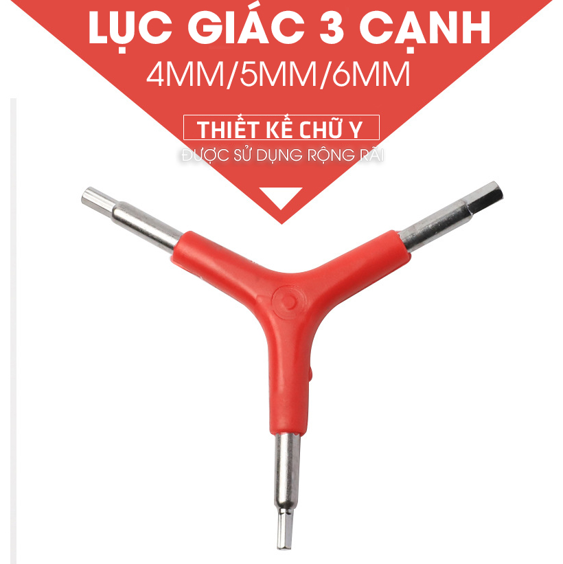 Lục Giác Tam Giác 3 Cạnh size 4mm/5mm/6mm cờ lê lục giác mini giúp sửa chữa Xe Đạp MTB nhỏ gọn, dễ dàng mang theo Mai Lee