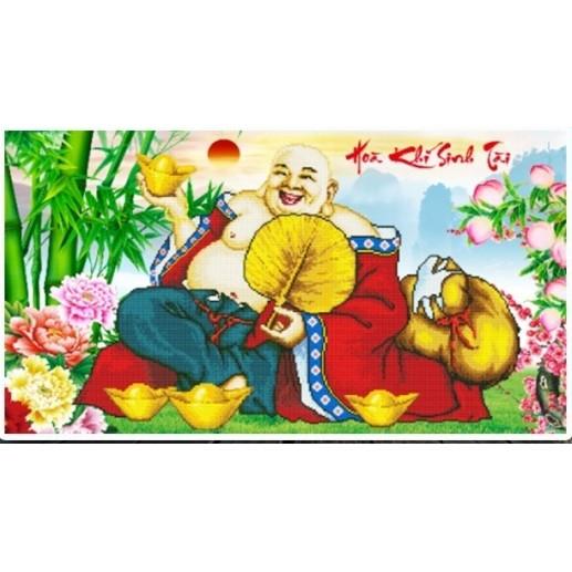 Tranh đính đá Tiếu khẩu trường khai - LV209
