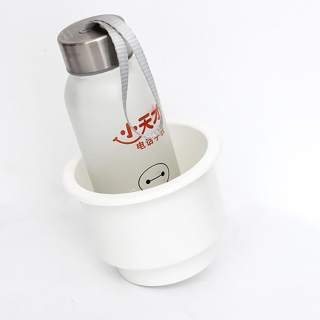 2x Boat Plastic White Recessed Cup Drink Holder for Marine Yacht Truck RV