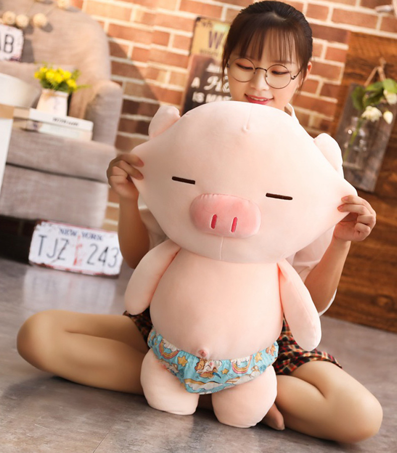 Gấu bông heo mặc quần chip dễ thương siêu bựa, lợn mặc sịp siêu cưng cute (25cm----&gt;70cm) vải miniso 4 chiều co giãn êm ái mềm mại, hàng xịn cao cấp loại 1