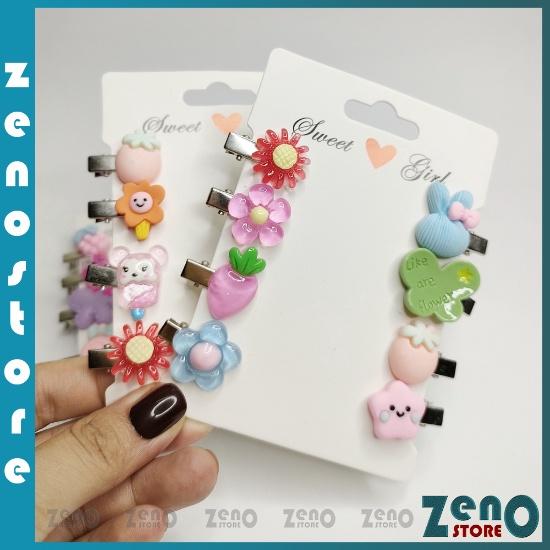 Set kẹp tóc trẻ em cute nhiều mẫu, cặp tóc dễ thương phong cách Hàn Quốc PT36