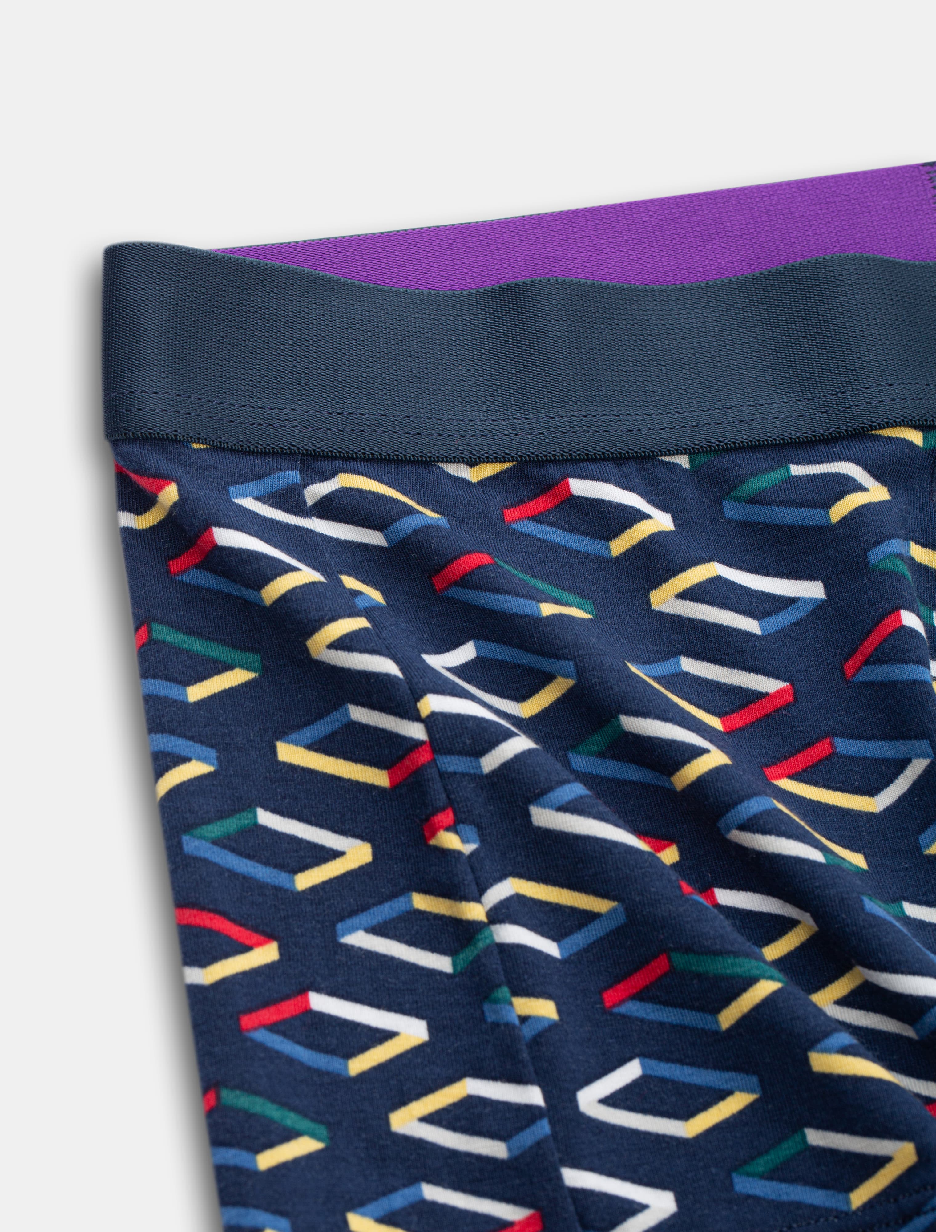 Quần lót nam trunk họa tiết Modal gỗ sồi ONOFF kháng khuẩn tự nhiên BST Tencel modal Premium 18UO24A131