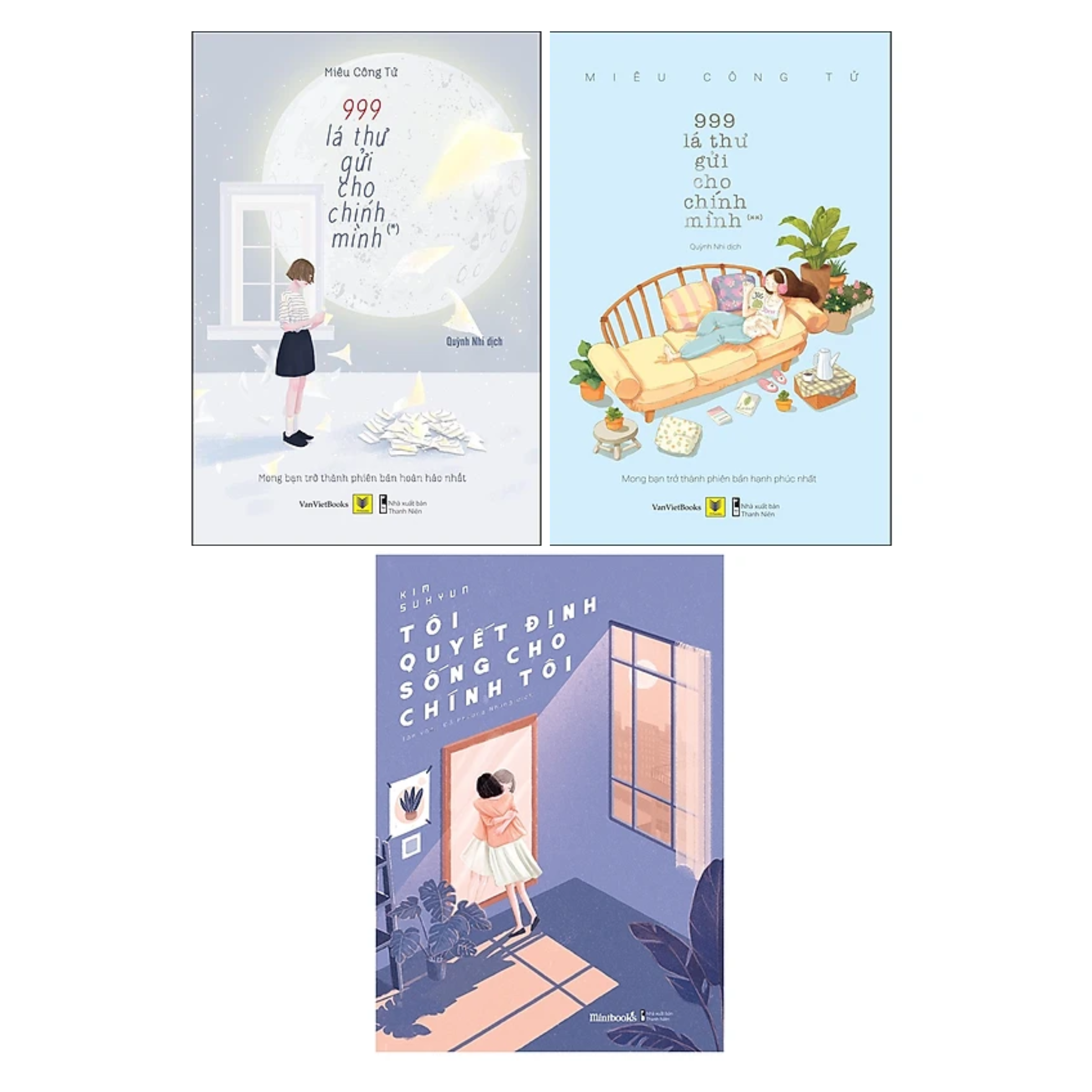 Combo 3 Cuốn Sách Kĩ Năng Sống Tự Hoàn Thiện Bản Thân: 999 Lá Thư Gửi Cho Chính Mình + Tôi Quyết Định Sống Cho Chính Tôi