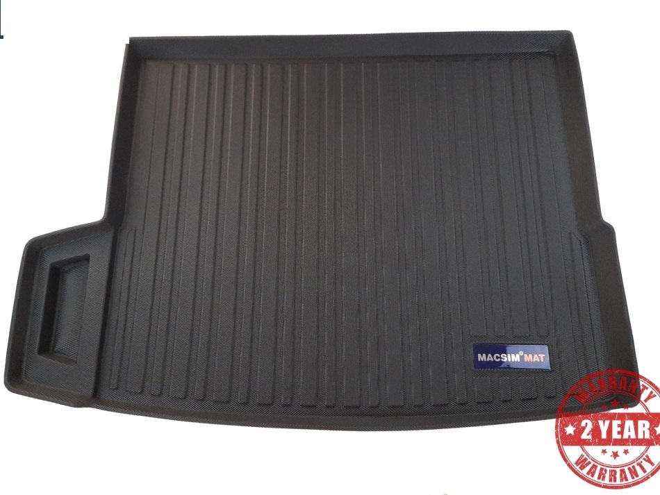 Thảm lót cốp xe ô tô BMW X1/F48 2016-2018 nhãn hiệu Macsim chất liệu TPV cao cấp màu đen (177)