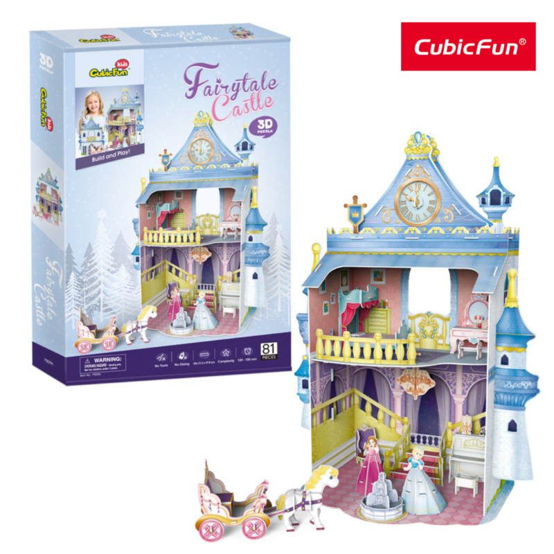 Đồ Chơi CUBIC FUN Trẻ Em Xếp Hình 3D: Lâu Đài Cổ Tích P809H