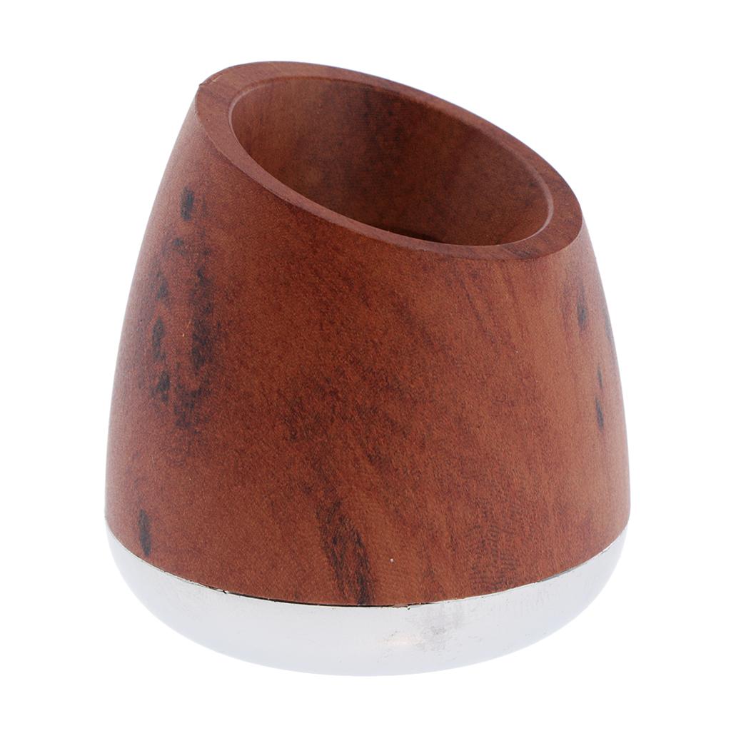 Wood Grain Mens Shaving Safety Stand Holder Support Base For Bathroom