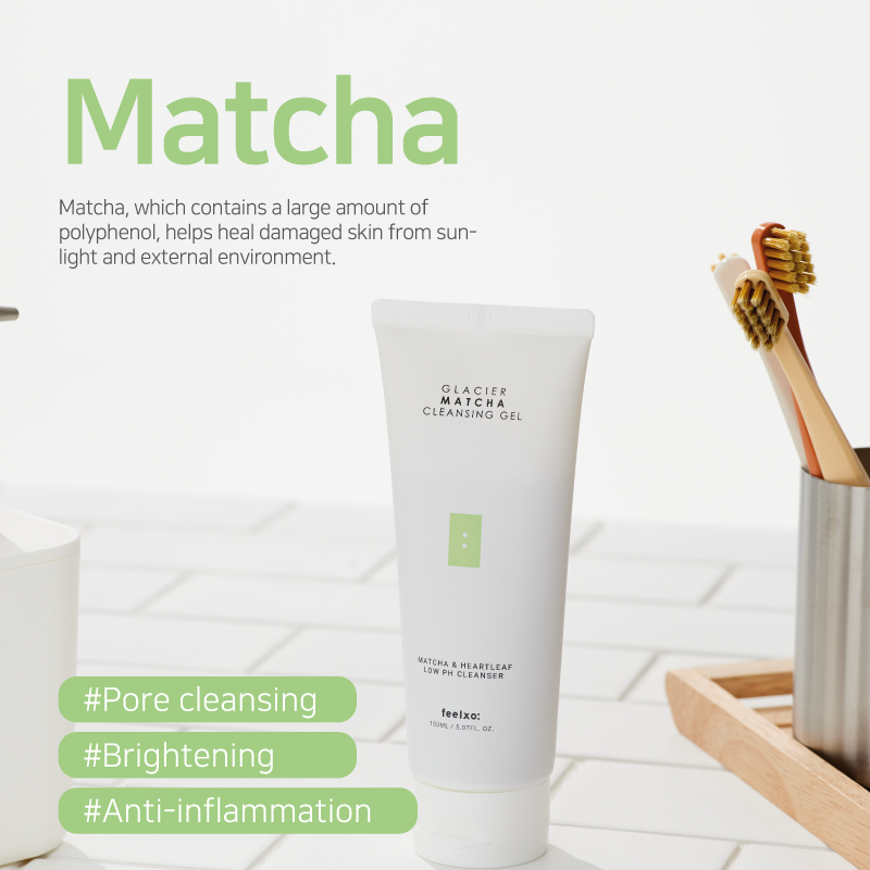 Set Chăm Sóc Da Mụn Feelxo Sữa Rửa Mặt Cleansing Foam, Matcha Cleansing Gel, Glacier Centella Serum