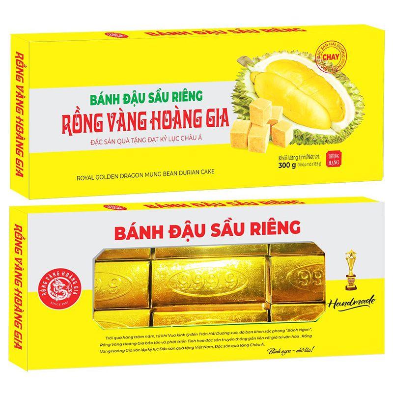 Bánh Đậu Xanh Rồng Vàng Hoàng Gia Hương Sầu Riêng 300G – 8936110890809