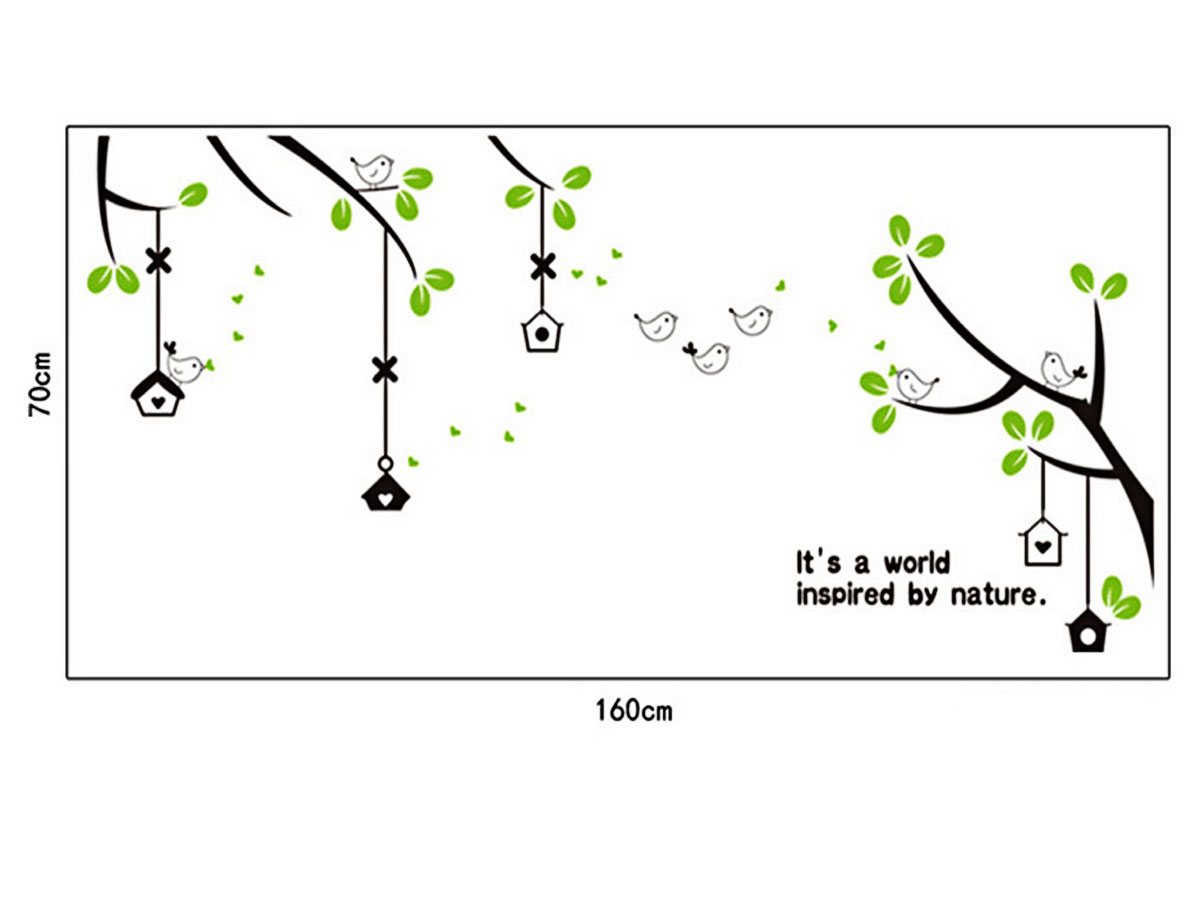 Decal dán tường cây treo ảnh ay716