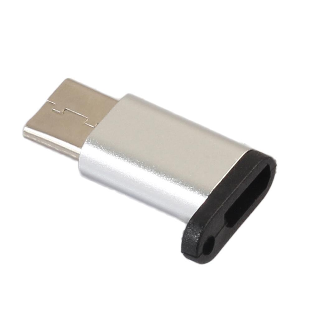 USB-C Type C Male to Micro USB Female OTG Adapter Connector