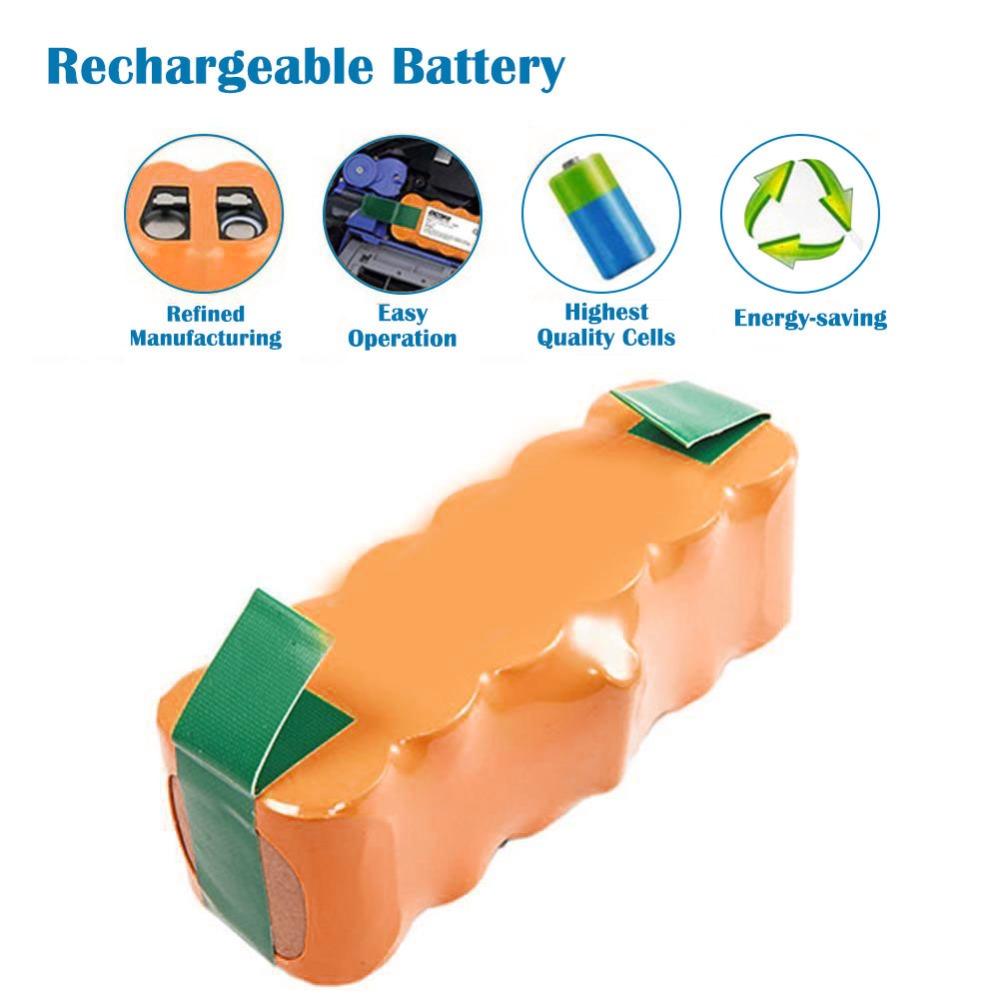6800mAh Akku Für iRobot Roomba 500 600 700 800 900 580 620 770 780 Dòng pin Ni-MH/ Li-ion 536 555 560 580 Màu pin: 1 Picec Li-ion 6.8Ah