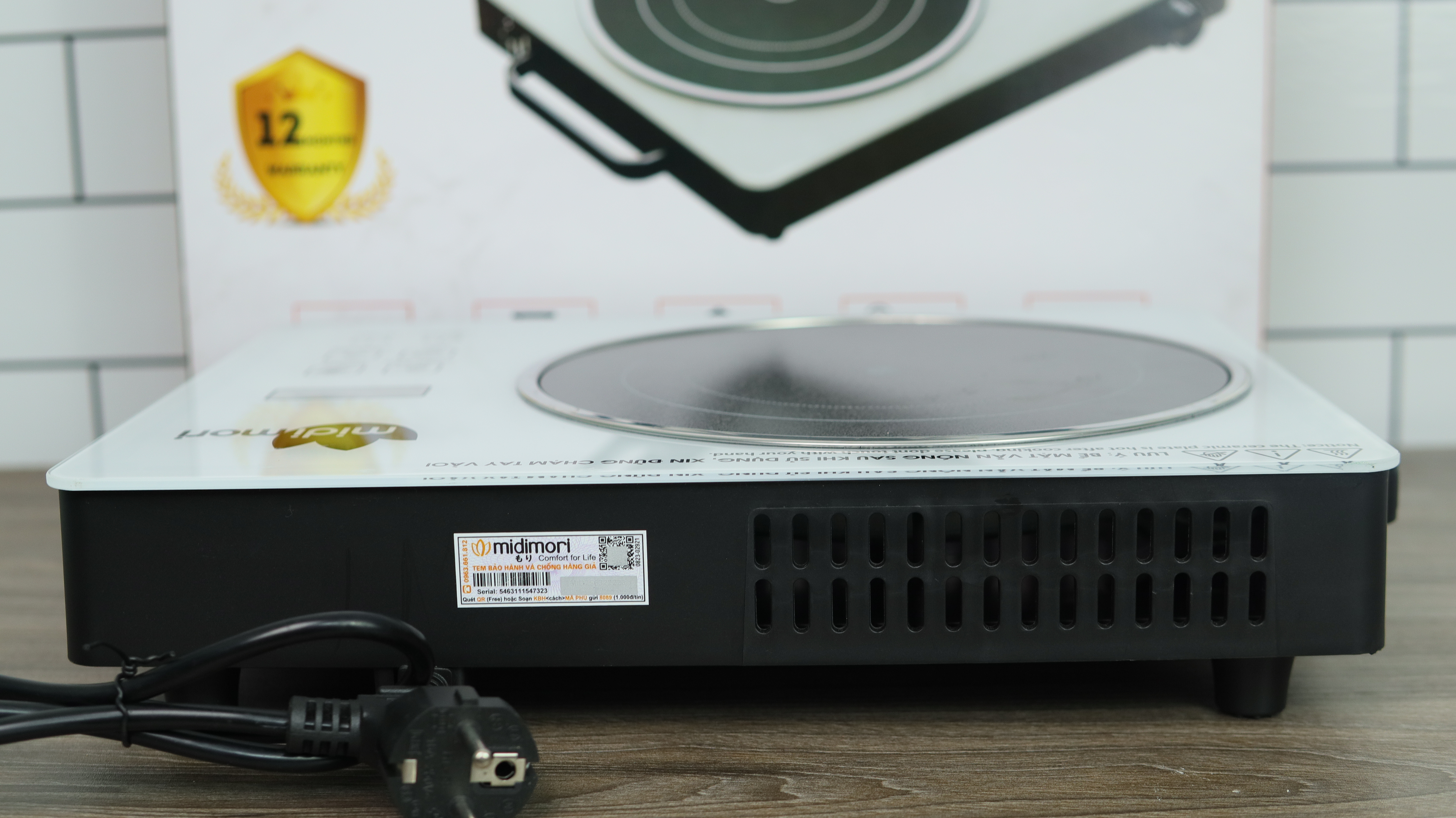 Bếp Hồng Ngoại Midimori MD-288 (3500W) Mặt Kính Ceramic Nấu Mọi Loại Nồi Có Thể Nướng Trực Tiếp Trên Bếp -Hàng Chính Hãng