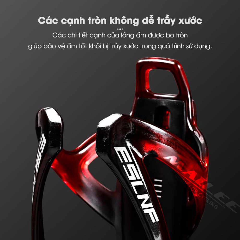 Giá Đỡ Bình Nước Xe Đạp Nhựa PC Mai Lee SZB-01, Dành Cho Xe Đạp Địa Hình và Đường Trường, Tích Hợp Chỗ Gắn định vị