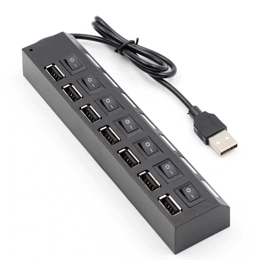 ROGTZ Hub USB 7 Cổng Có Công Tắc - Hàng Nhập Khẩu