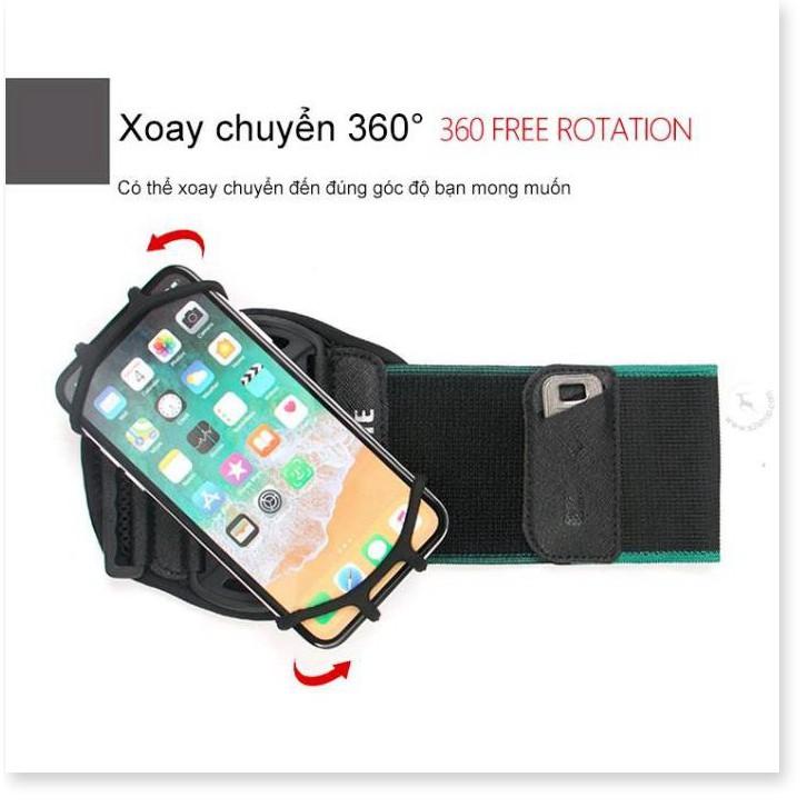 Bao đeo tay đựng điện thoại thiết kế điều chỉnh xoay tròn 360 độ