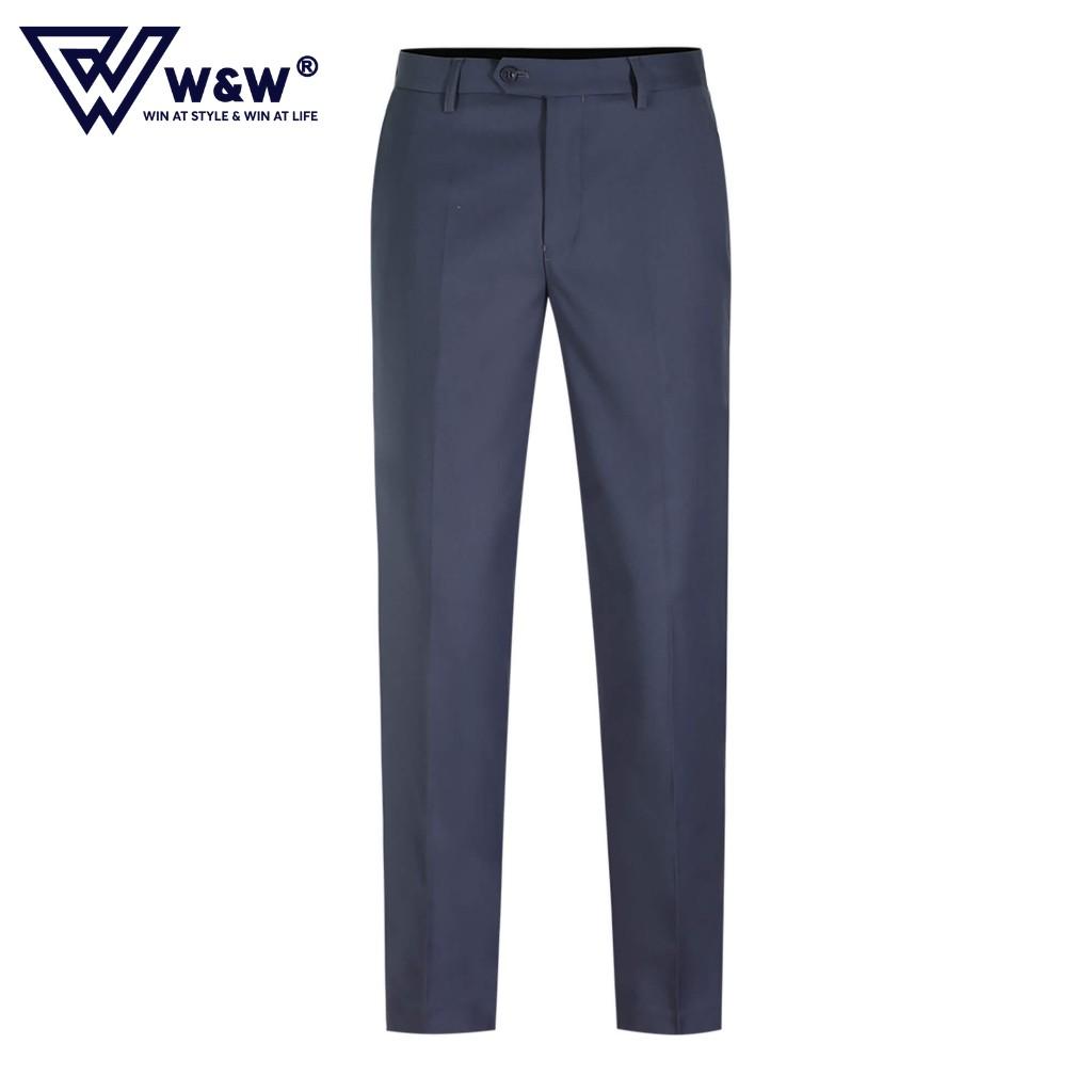 Quần Tây Nam W&amp;W Dáng Slim Fit Chất Vải Cao Cấp, Bền Màu, Mềm Mại, Thông Thoáng, Chuẩn Form Ngay Cả Khi Giặt Máy WLP10