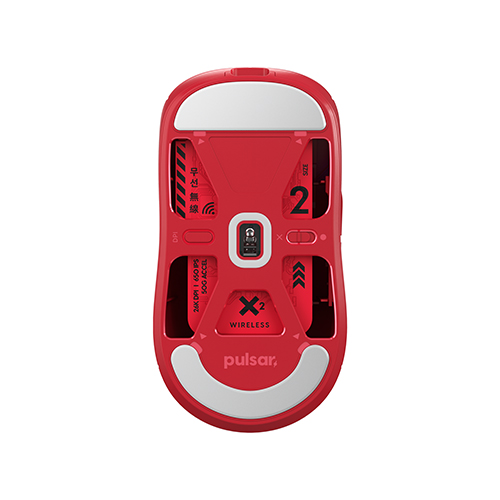 Chuột không dây siêu nhẹ Pulsar X2 Wireless Mini - Limited Red Edition - Hàng Chính Hãng