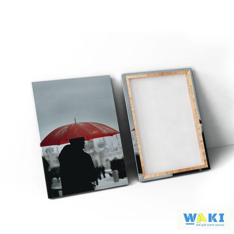Bộ 3 tranh trang trí canvas “Red Umbrella” - W172