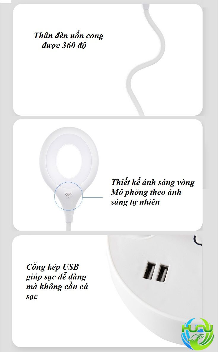 Ổ Cắm Điện Đa Năng Kiêm Đèn Đọc Sách HQ -T8- Có  Điều Khiển Từ Xa -Hàng Chính Hãng