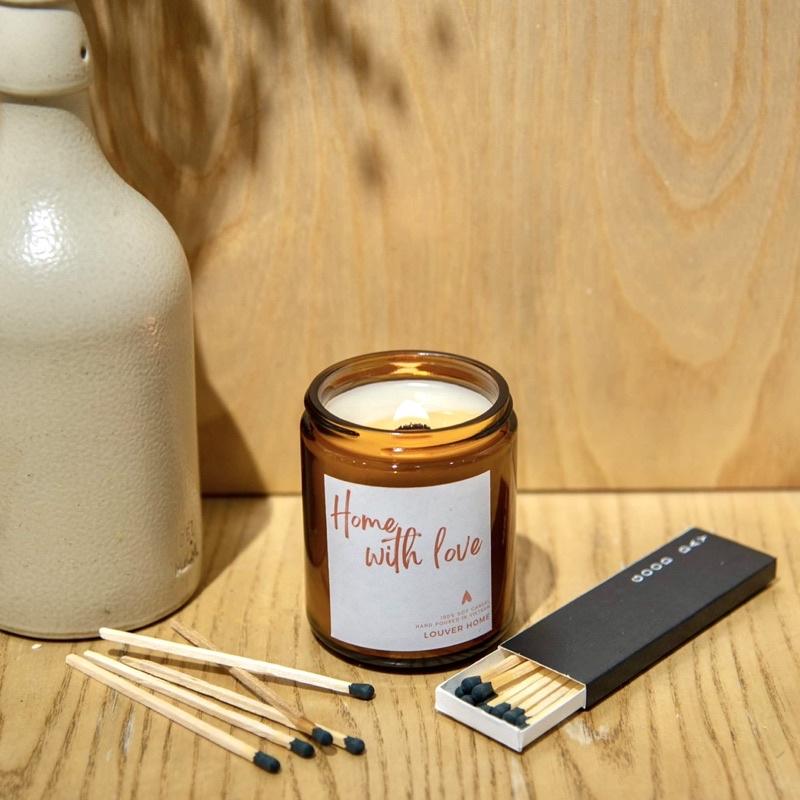 NẾN THƠM CAO CẤP HOME WITH LOVE - 100% Thiên Nhiên - giúp giải toả căng thẳng, tinh thần sảng khoái - Louver Home