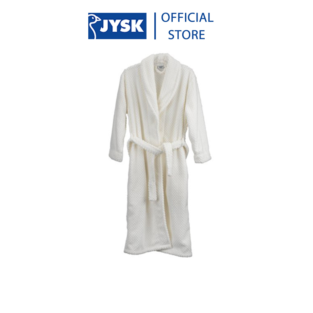 Áo choàng tắm | JYSK Nitta | microfiber | trắng | S/M