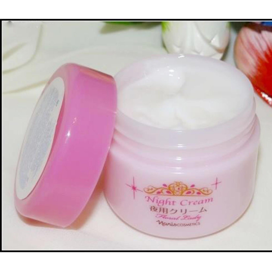 Kem đêm Naris Floral Lady Night Cream Nhật bản 49g + Móc khóa