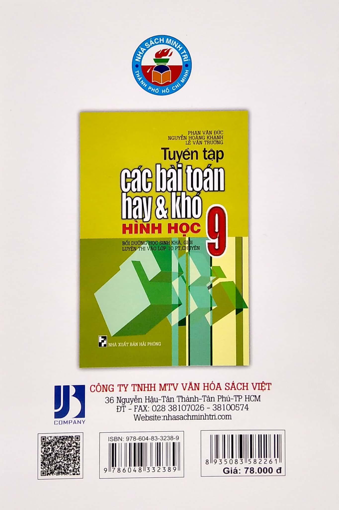 Tuyển Tập Các Bài Toán Hay Và Khó Hình Học 9