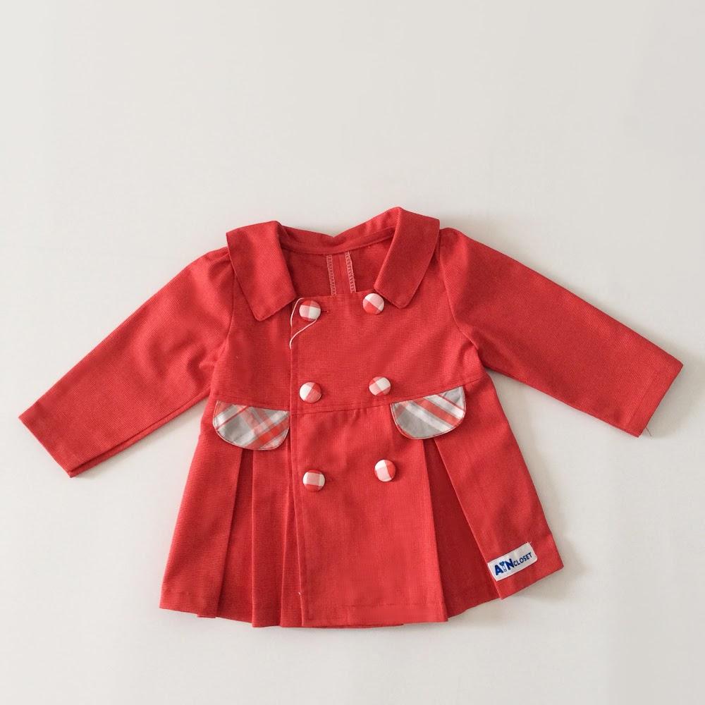 Hình ảnh Áo khoác bé gái ticke đỏ - AICDBGI5H8YX - AIN Closet