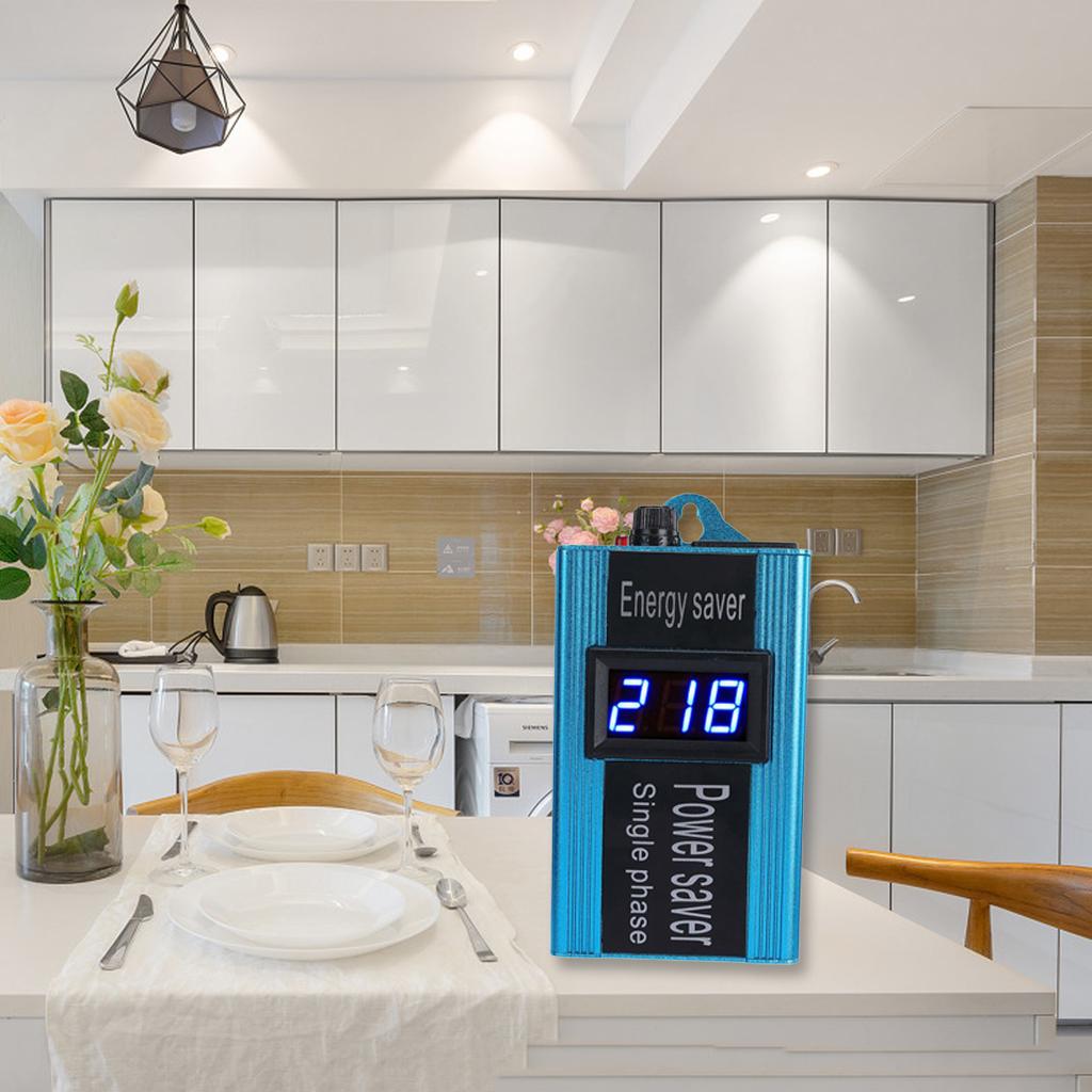 100KW Power Saver Energy Saving Devices Digital LCD Display Energy Savers Power Saving Box Use Safety Stabilize Voltage Protect Devices