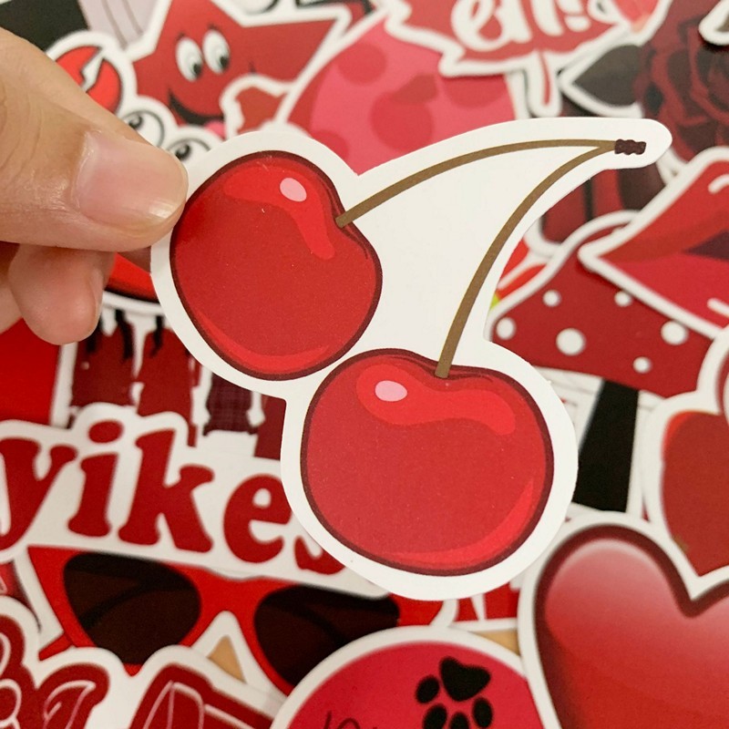 Bộ 50 miếng Sticker hình dán Red Stub