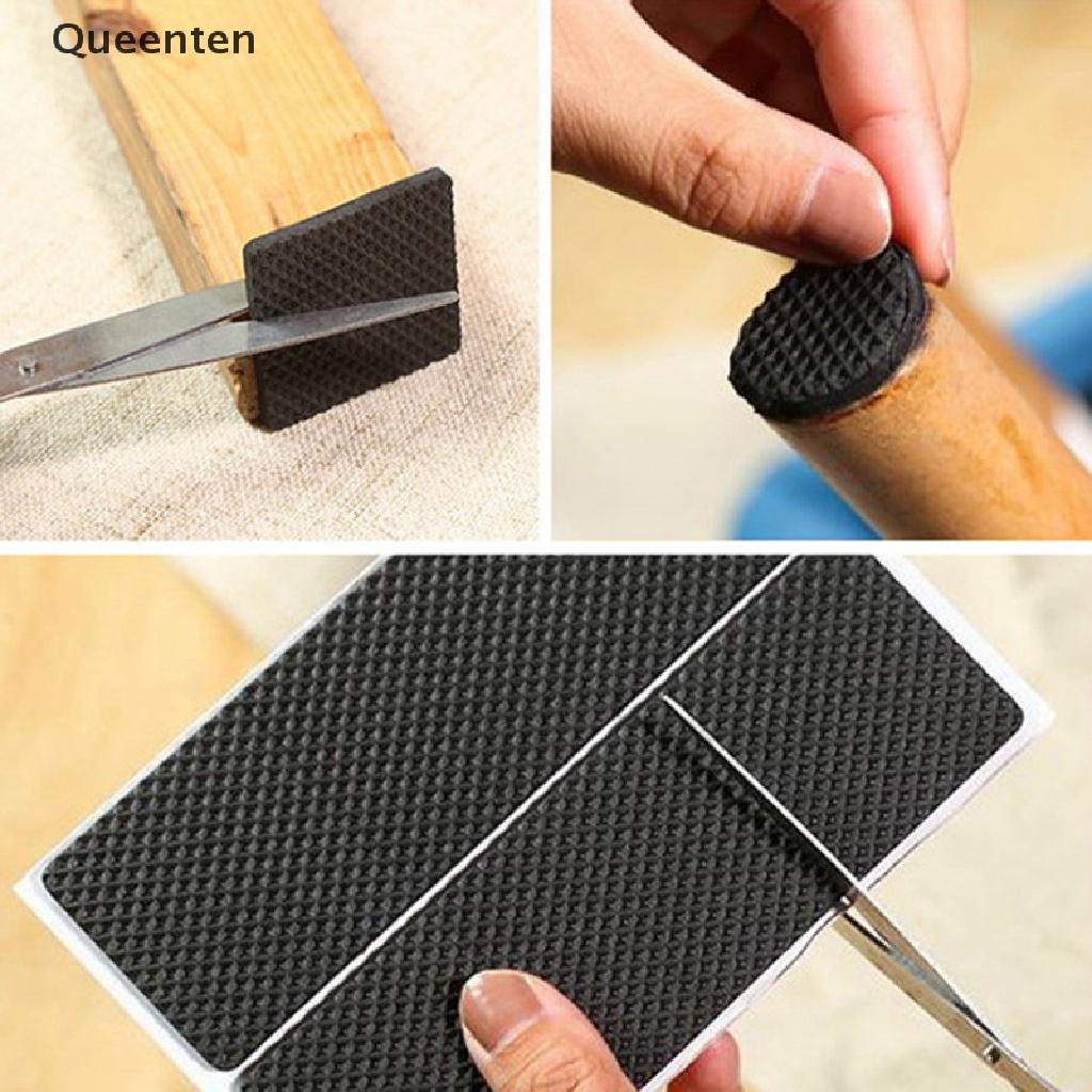 Queenten Self Adhesive Furniture Leg Feet Slip Mat For Chair Table Protector Hardware VN