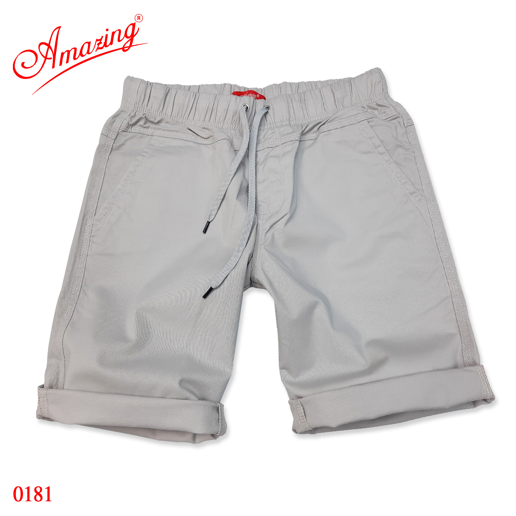 Quần short kaki Amazing, lưng thun có giây rút, vải kaki dày dặn, co giãn nhẹ, nhiều màu, có size lớn