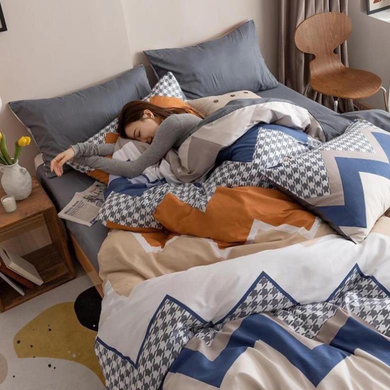 Bộ chăn ga gối Cotton Living 100% đủ size giường nệm