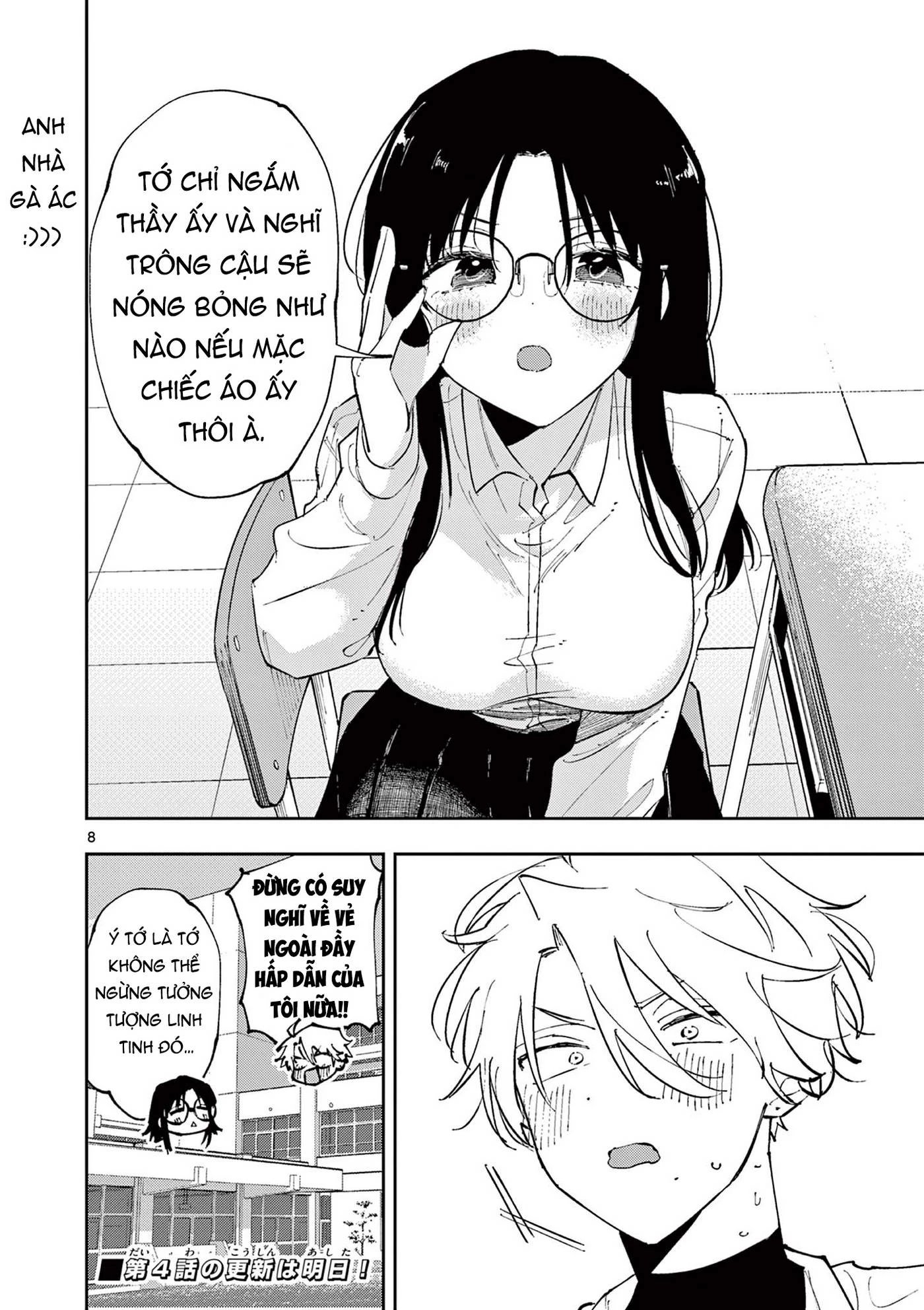 cậu bạn bàn bên cứ nhìn tôi bằng ánh mắt đó - tonari no seki no yatsu ga souiu me de mitekuru chapter 3 8
