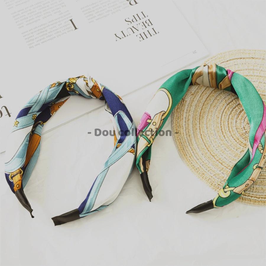 Băng đô cài tóc nữ đẹp lụa satin sang trọng gọng nhựa phong cách Hàn Quốc nhiều màu - Mã CT016
