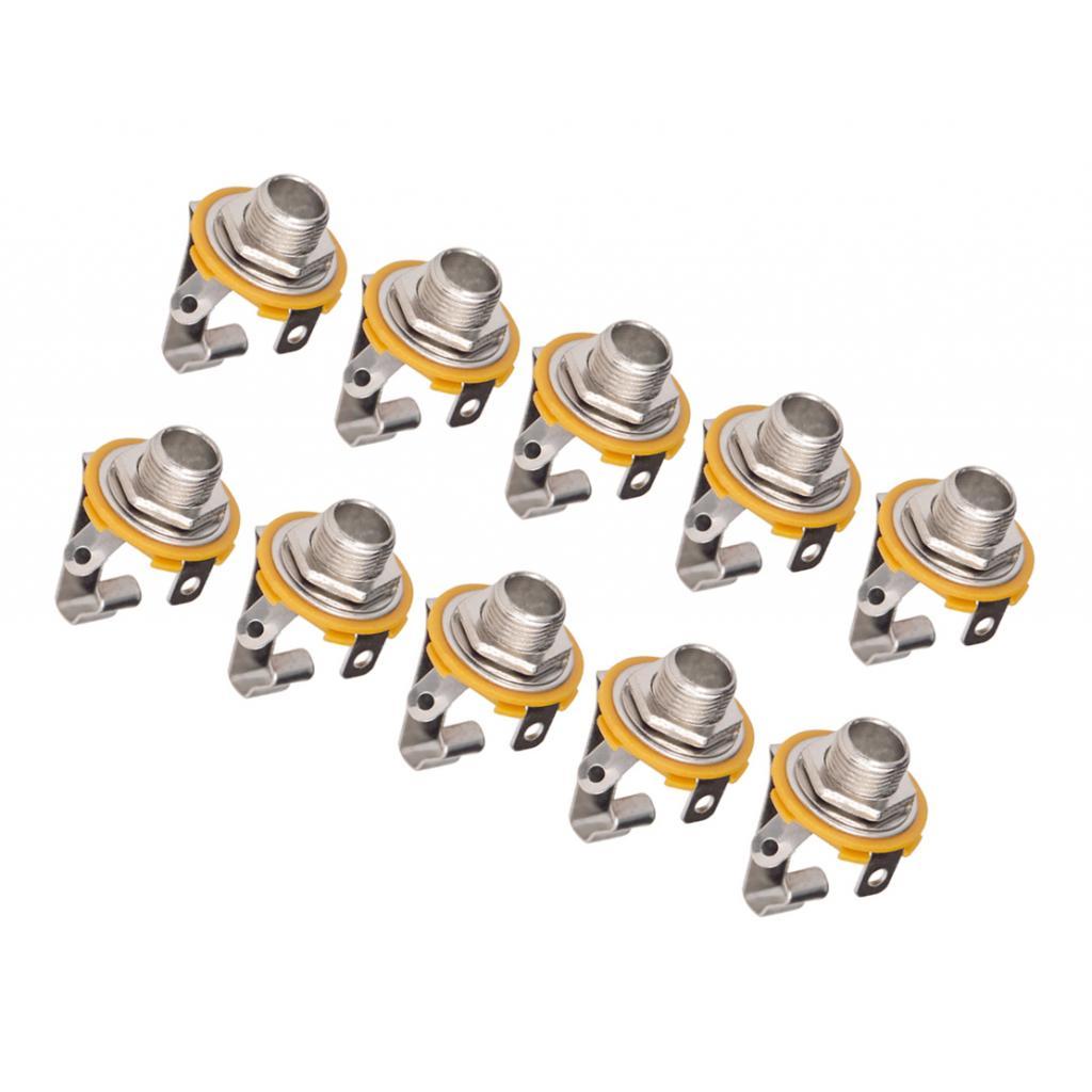 Baoblade 10x1/4 Jack Cắm Ổ Cắm-Đàn Guitar Điện Bass Jack Đầu Ra-1/4 Jack Cắm Ổ Cắm