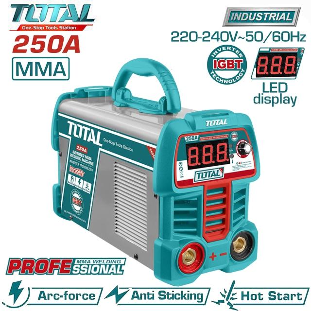 MÁY HÀN MMA INVERTER 250A/80V TOTAL TW225069 - HÀNG CHÍNH HÃNG