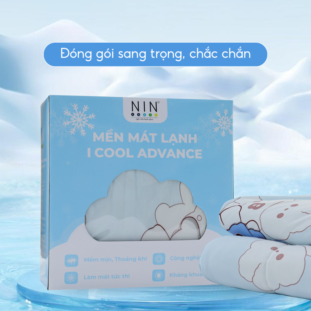 [CHĂN HÈ MÁT LẠNH] Mền lạnh I Cool Advance NIN House NM8029 160x210cm | Chăn chần Ice Silk, Chăn điều hoà nhiều độ