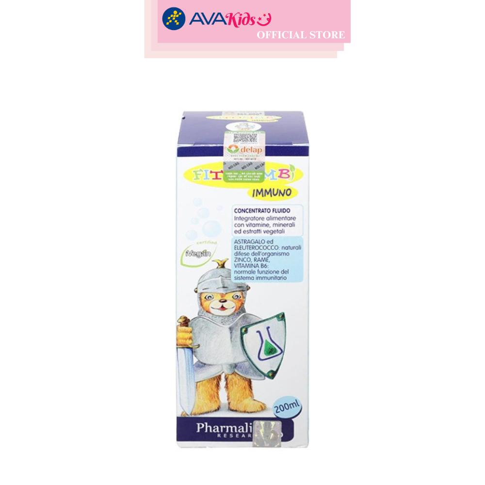 Siro Fitobimbi Immuno bổ sung vitamin 200 ml (6 tháng - 12 tuổi)